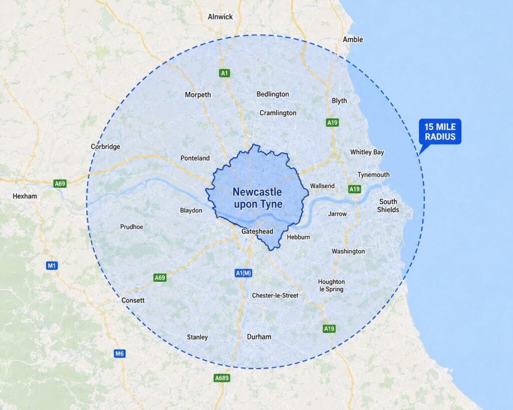 Newcastle mobile mechanic service area